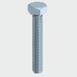 Din 933 30mm hex head fully threaded set screw pack of 100